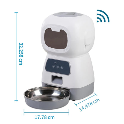 SmartPet WiFi Feeder with Voice Recorder