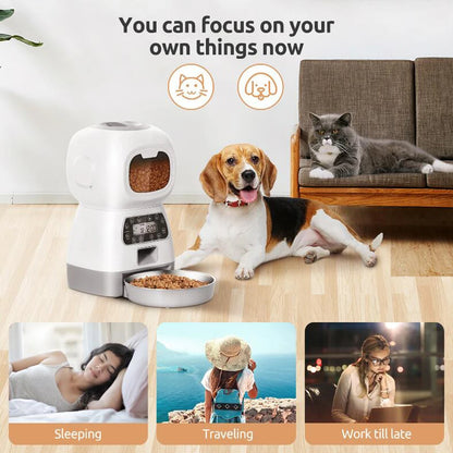 SmartPet WiFi Feeder with Voice Recorder