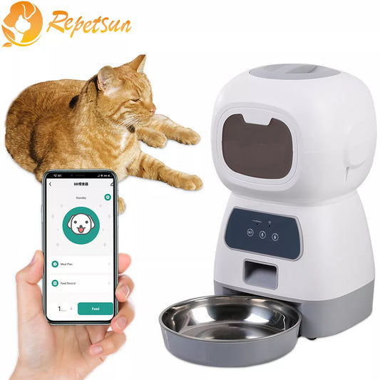 SmartPet WiFi Feeder with Voice Recorder