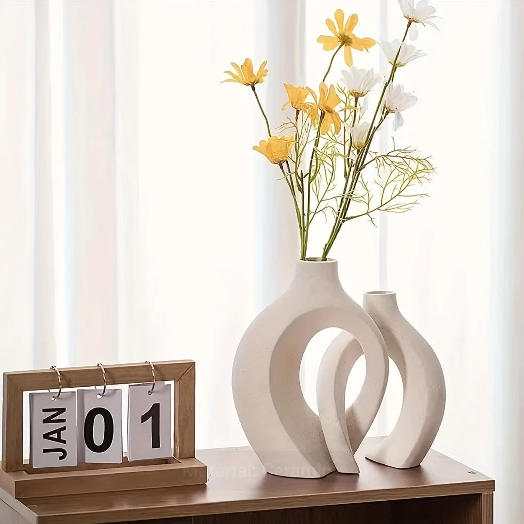 Nordic Modern Ceramic Vase Set